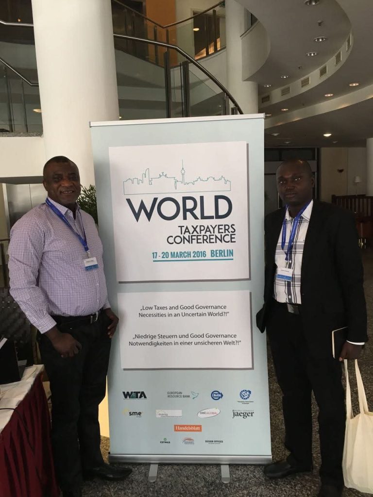 With fellow taxpayer advocates at the World Taxpayers Conference in Berlin, March 2016.